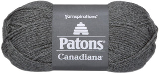 Patons Yarn, 3.5 oz, 205 yds, Medium Grey Mix