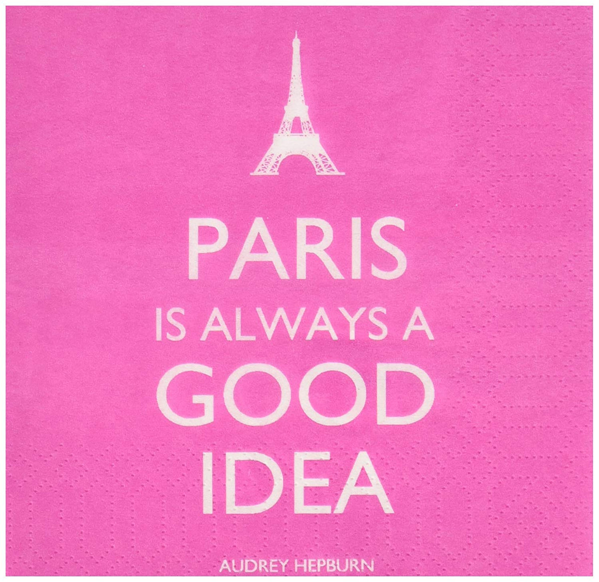 PPD Disposable Napkin, Beverage Napkin, Paris Is Always