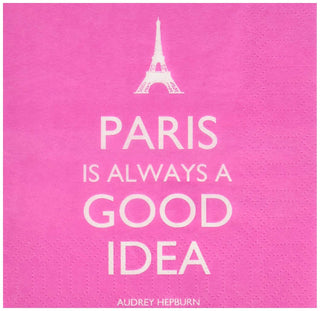 PPD Disposable Napkin, Beverage Napkin, Paris Is Always