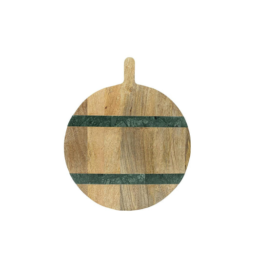 Foreside Home and Garden Cutting Board, 18"L x 15"W, Brown