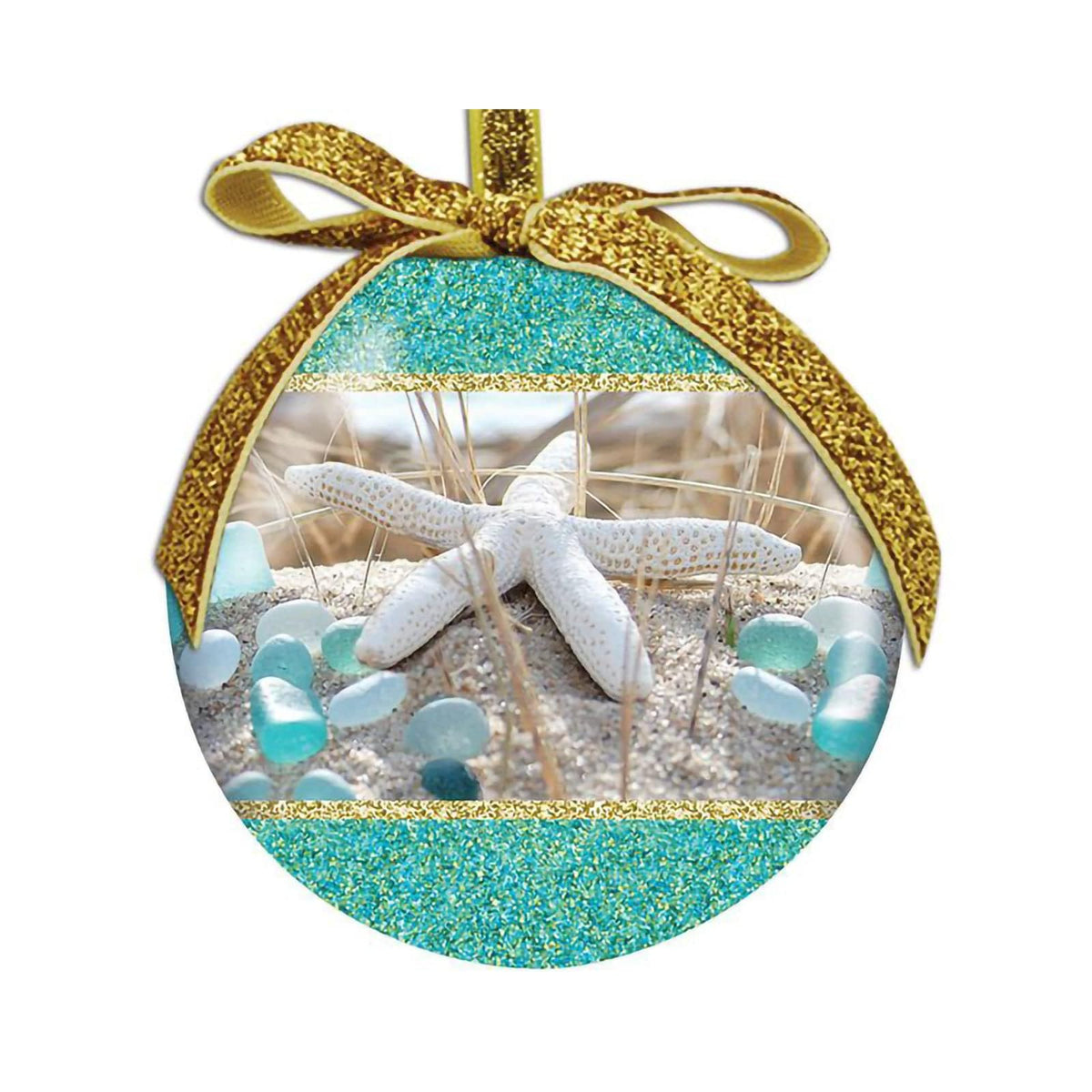 Cape Shore Hanging Ornament, Turquoise, Cape