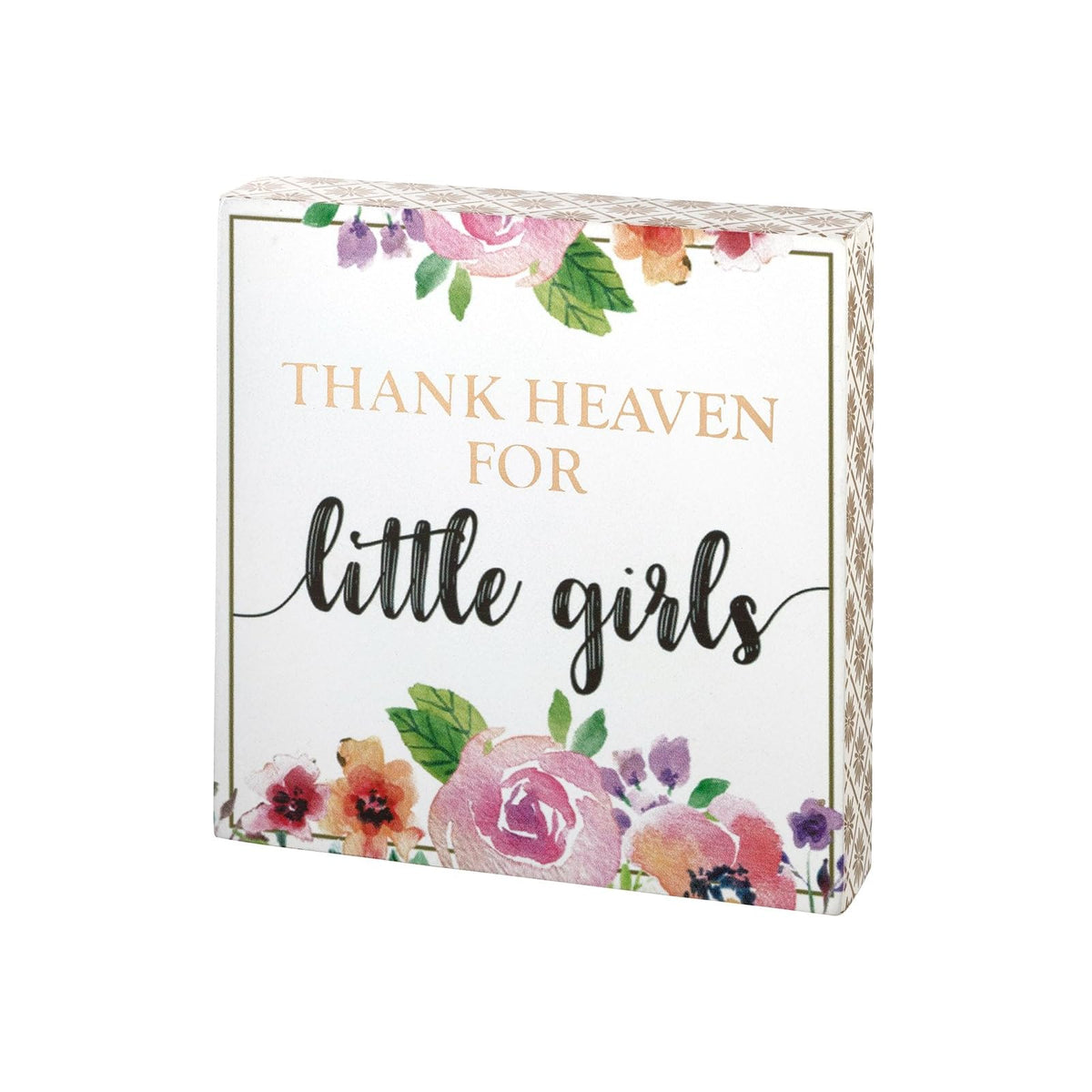 Lillian Rose Decorative Signage, 7" by 7", Pink
