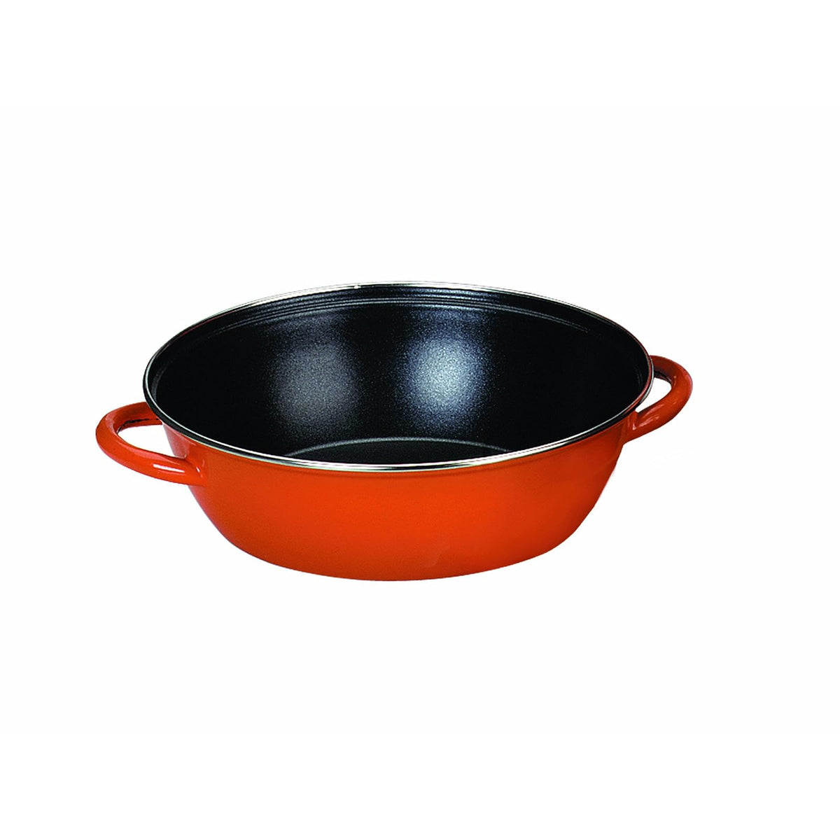 IBILI Saute Fry Pan, 32 x 40 x 9.5 cm, Orange/Black
