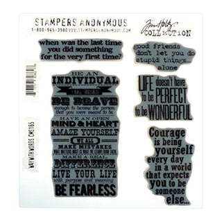 Stampers Anonymous Rubber Stamp, 8.5 inches by 7 inches