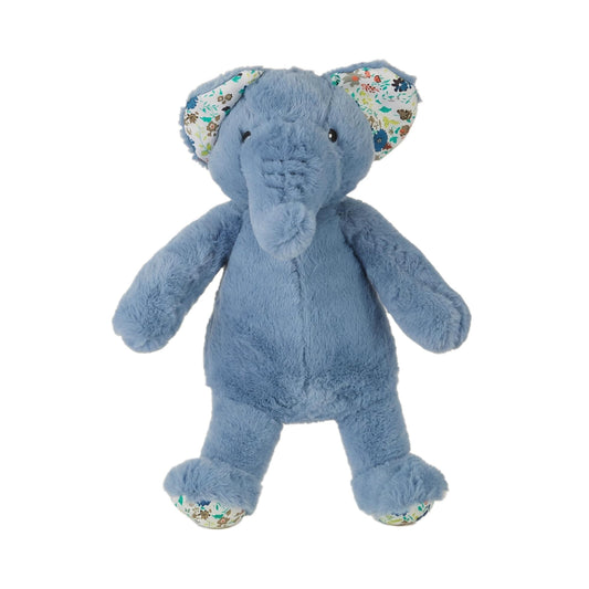 Pet Lou 15 Inch Dog Toy Elephant, Blue Stuffed Squeaky Plush