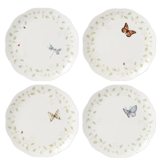 Lenox Butterfly Meadow Vines 4Pc Dinner Plate Set, 5.11, Multi