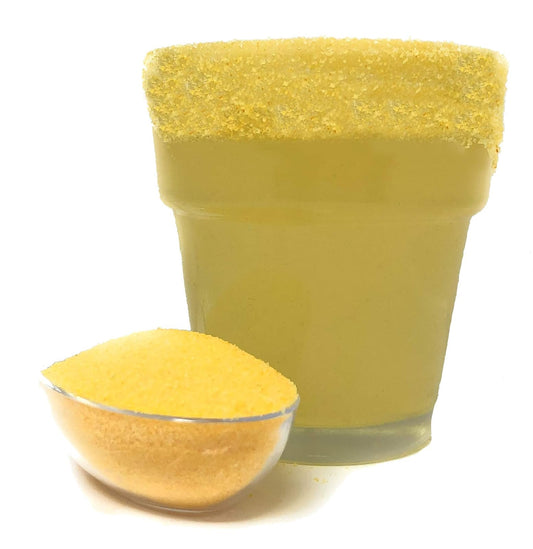 Ultimate Baker Snowy River Yellow Cocktail Salt - Natural Kosher Yellow Margarita Salt for Cocktail Rimming (1lb Bag)