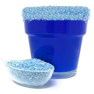 Ultimate Baker Snowy River Blue Cocktail Salt - Natural Kosher Blue Margarita Salt for Cocktail Rimming (8oz Bag)
