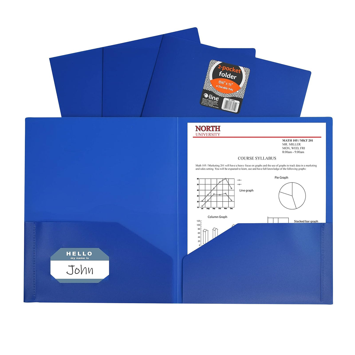 C-Line File Folder, 25-Pack, Blue