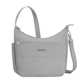 Travelon Handbag, 8"H(center) x 9.75"H(wing) x 11W x 3"D, Glacier
