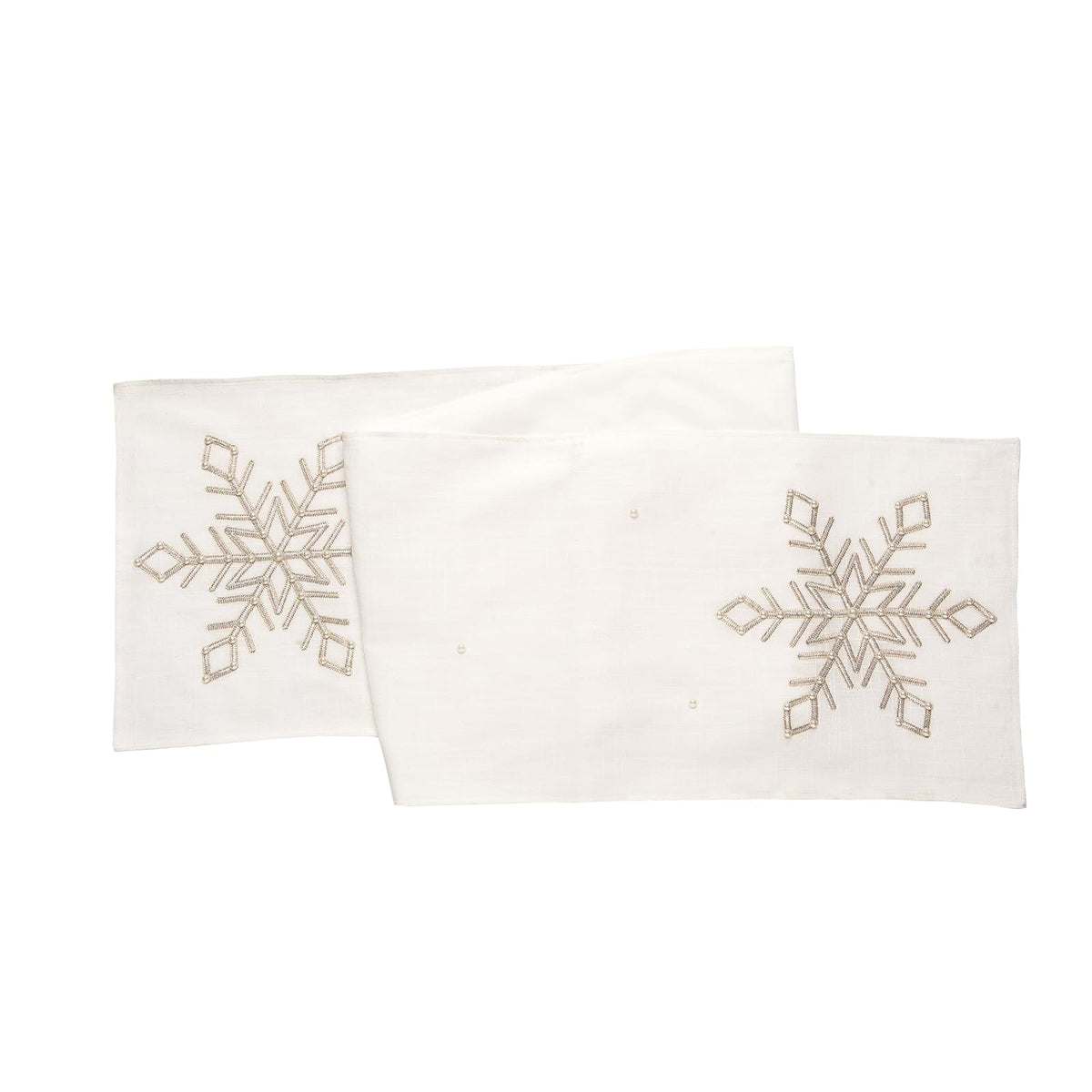 C&F Home Table Runner, 14" x 72", White