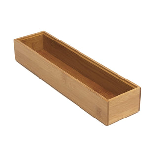 Lipper International 8182S Bamboo 3-by-12-Inch Stackable Organization Box