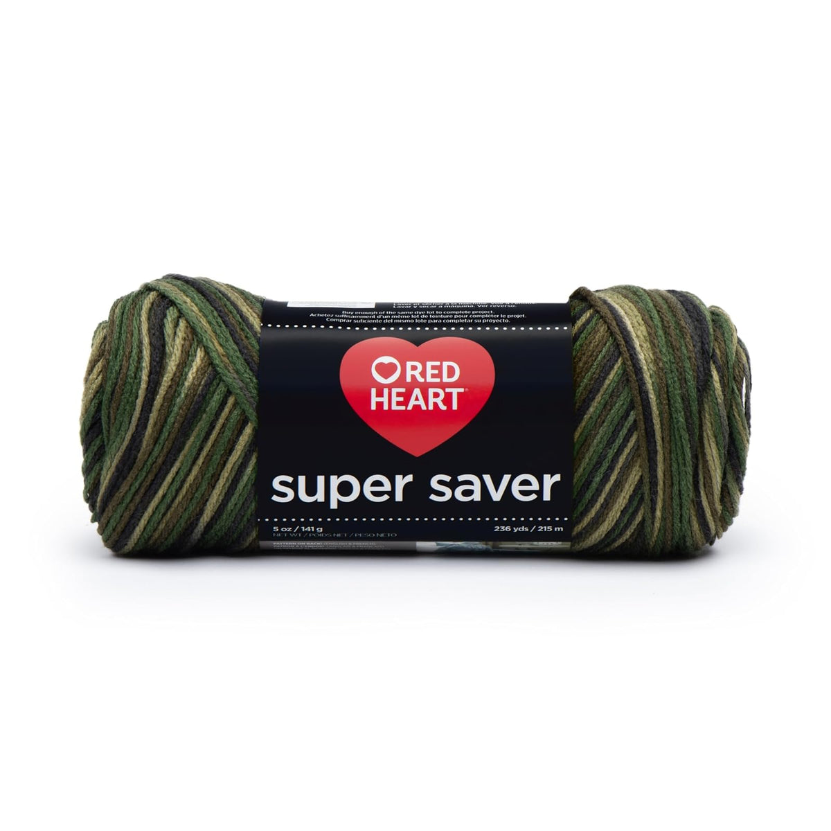 Red Heart Yarn, 4, Print - Camouflage