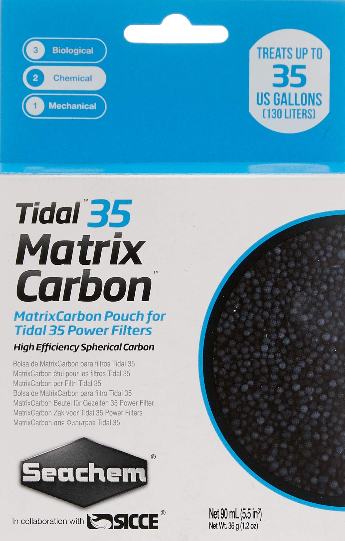 Seachem Aquarium Pond Water Treatment, black
