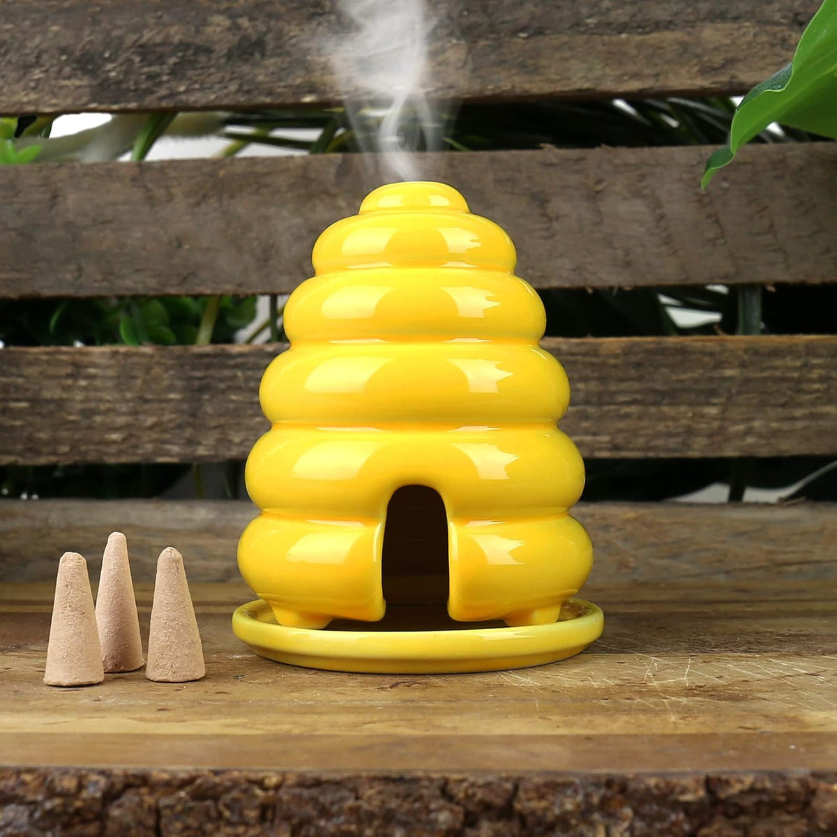 GR Gift Republic Incense Holder, One Size, Yellow