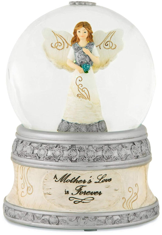 Pavilion Gift Company Elements 82329 100mm Musical Water Globe with Angel Figurine A Mother's Love 6-Inch