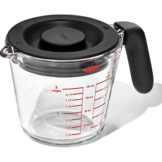 OXO Measuring Cup, 2 Cup (With Lid), Clear