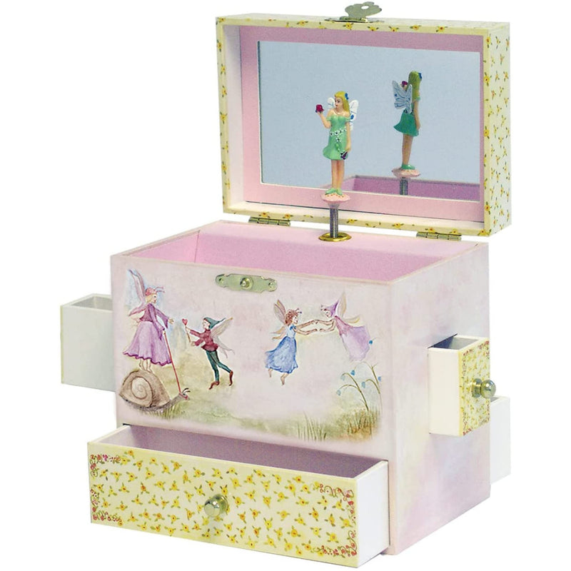 Enchantmints Fairy Music Box for Girls Spins to Music 4 Pullout Drawers