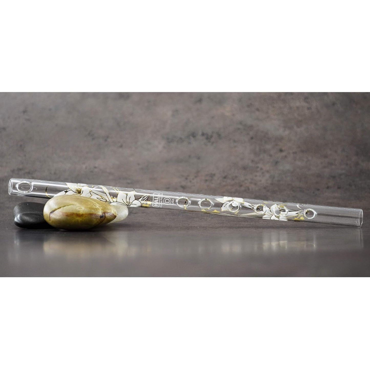 Hall Crystal Flutes 11201 - Inline Glass Piccolo in C - White Lily