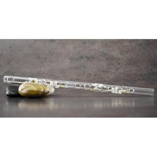 Hall Crystal Flutes 11201 - Inline Glass Piccolo in C - White Lily