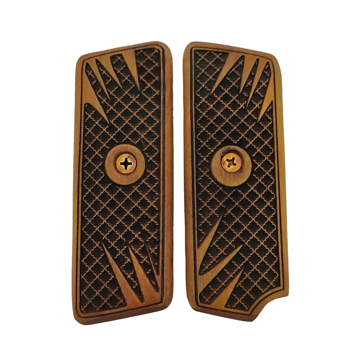 Zib Grips Gun Grip, TT M57 / Tokarev, Basketweave Pattern / Natural Wood