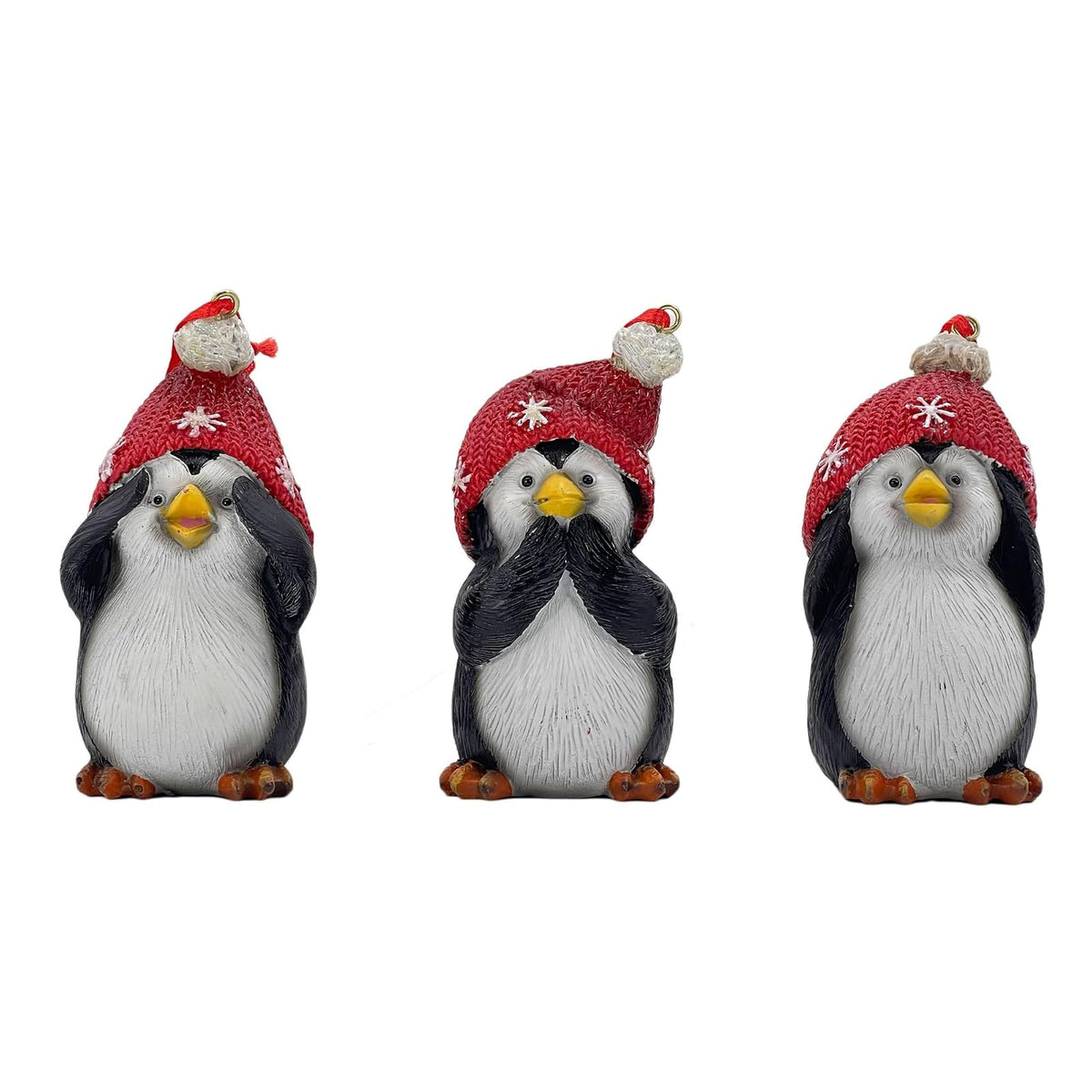 Galt International Hanging Ornament, 4", Resin Penguin