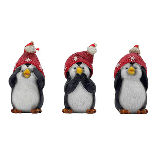 Galt International Hanging Ornament, 4", Resin Penguin
