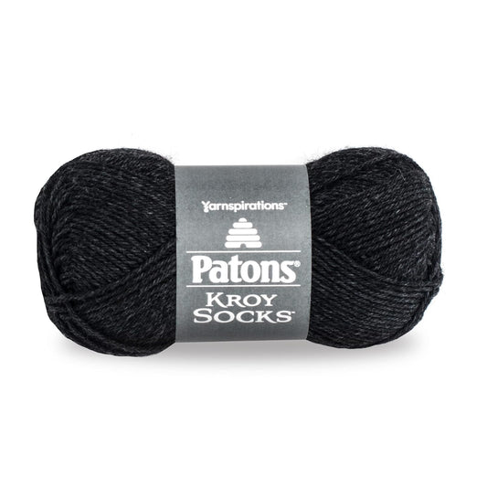 Spinrite Yarns (CA) Patons Kroy Socks Yarn - (1) Super Fine Gauge - 1.75 oz - Gentry Grey - For Crochet, Knitting & Crafting