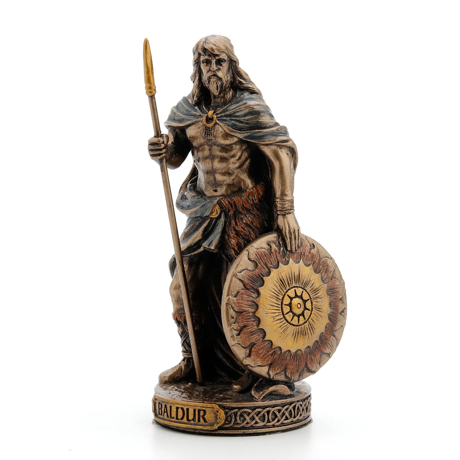 Unicorn Studio Veronese Design Norse Gods Miniature Figurine (Baldur, Bronze)