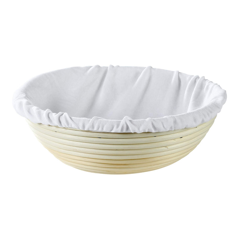 Frieling USA Brotform Round Bread Rising Basket and Liner, 11-Inch