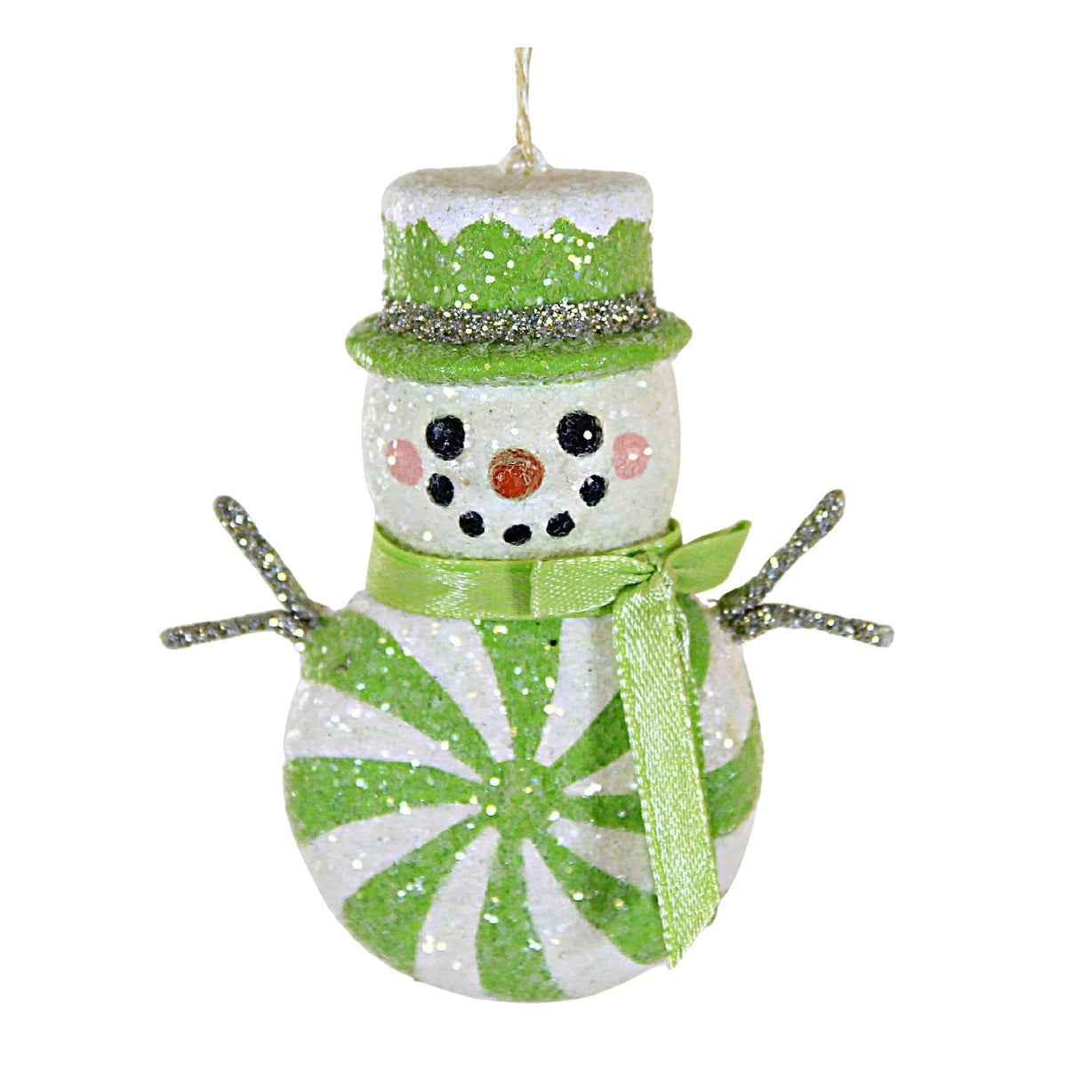 Bethany Lowe Hanging Ornament, 3.50In, Green