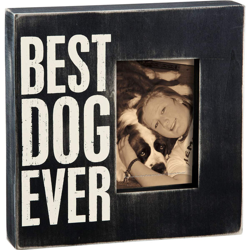 Primitives by Kathy Box Frame, 10-Inch, Best Dog Ever