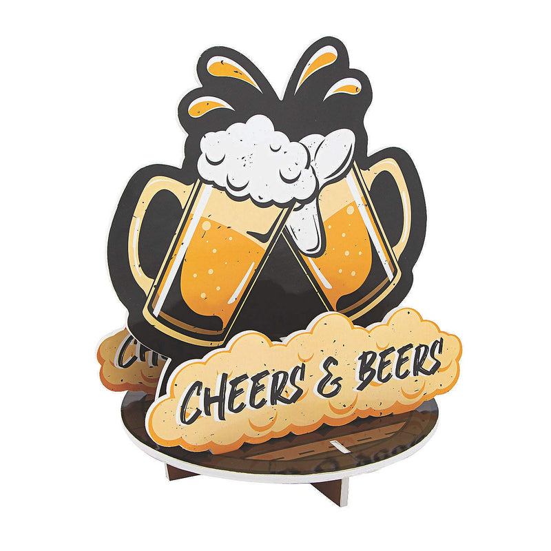 BEER SLOTTED CENTERPIECE - Party Decor - 1 Piece