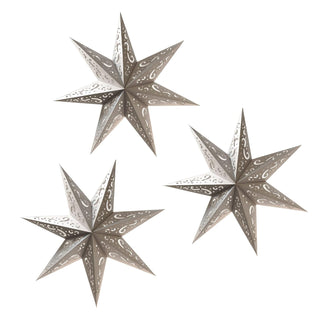 Lumabase Hanging Ornament, 16" x 6.5" x 16", Silver