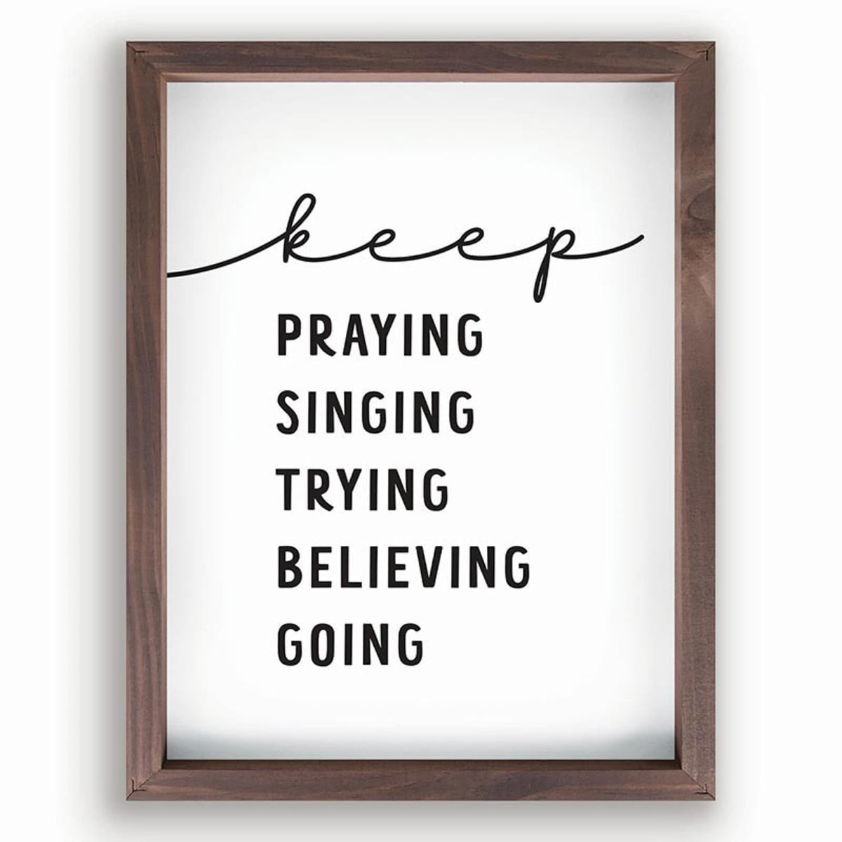 P. Graham Dunn Wall Art, 12.75" x 16.75", Keep Praying