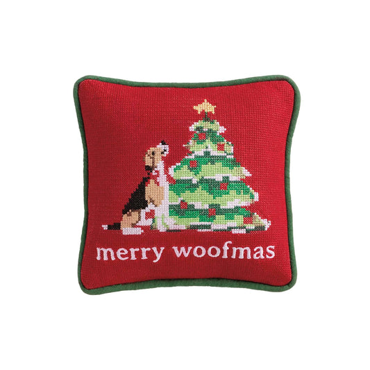 Mud Pie Pillow, 8" x 8", Red