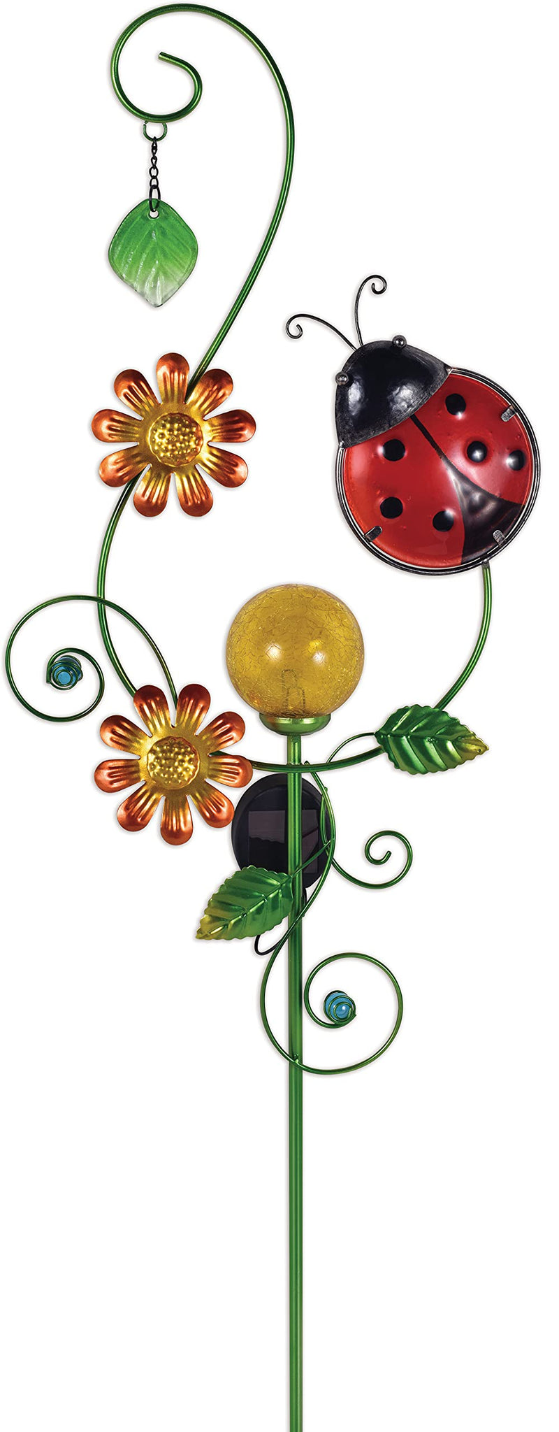 Sunset Vista Designs 93741 Solar Garden Stake (Ladybug, 48-inch Height)