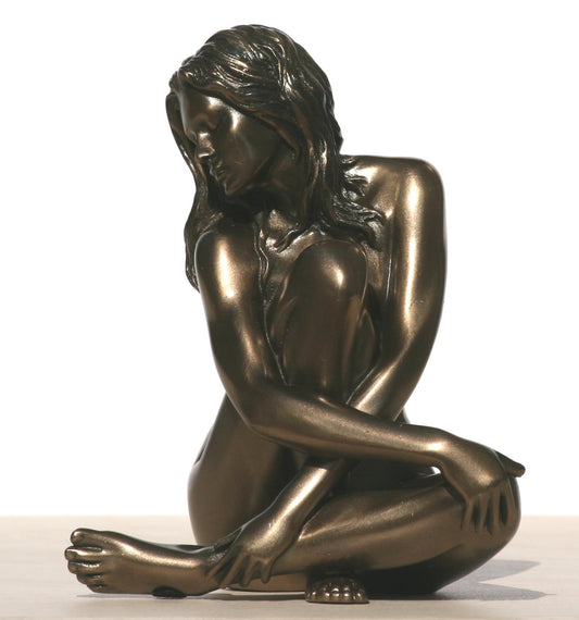 Unicorn Studio 4.75 Inch Figure Female Nude Seated Arms Around Knee Display Decor