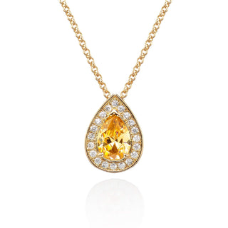 namana Necklace, 18 inches, Yellow