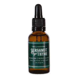 European Soaps Pre de Provence Shea Butter Enriched Beard Oil For Soft, Shiny, Smooth Results (1 fl oz) - Sage