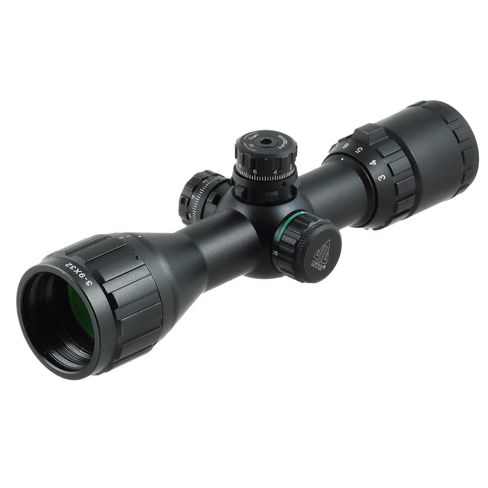 Leapers UTG 3-9X32 1" BugBuster Scope, AO, RGB Mil-dot, QD Rings , Black