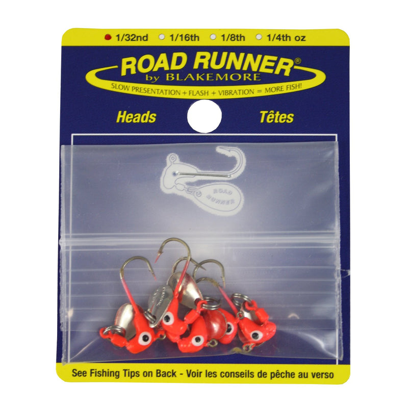 Blakemore TTI Fishing Co Road Runner Bulk Head Hook (Red, 1/32-Ounce)