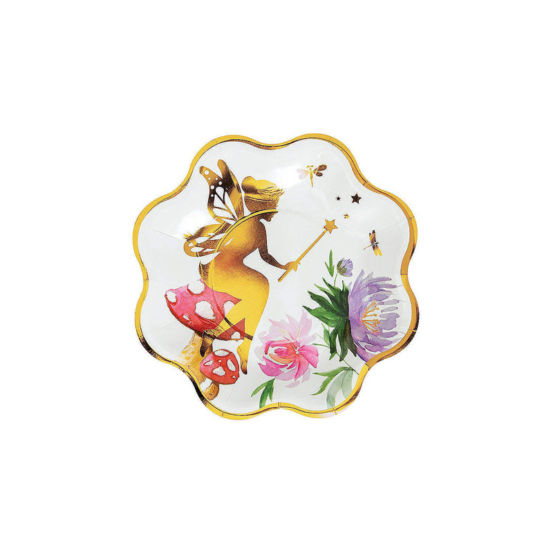 FAIRY DESSERT PLATE - Party Supplies - 8 Pieces