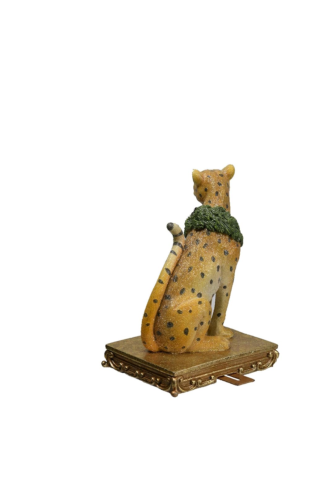 Comfy Hour Winter Holiday Home Collection Resin Cheetah Stocking Hanger with Metal Hook