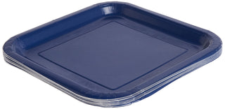 Unique Dishware Plate, 14 Count (Pack of 1), Navy Blue