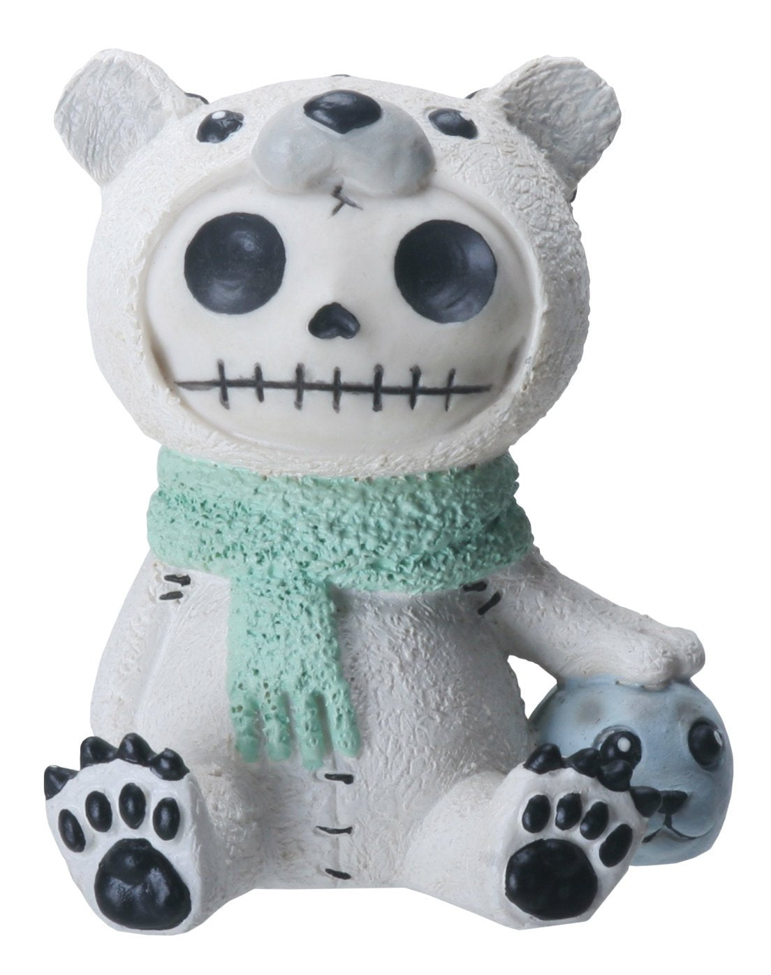 Pacific Trading SUMMIT COLLECTION Furrybones Chilton Signature Skeleton in Polar Bear Costume with Baby Seal