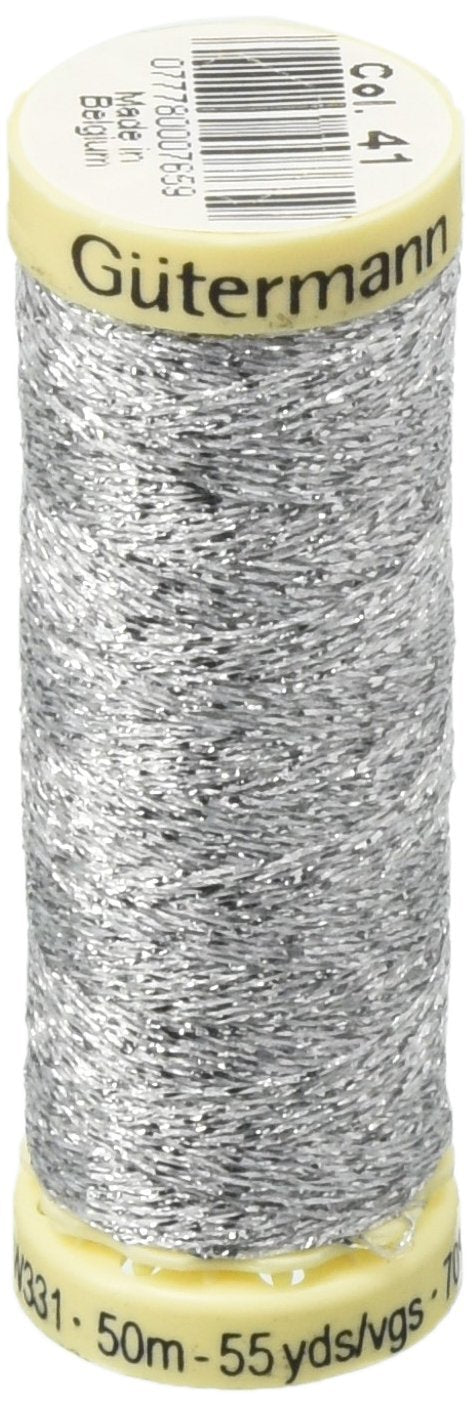 Gütermann Yarn, 50m, Silver