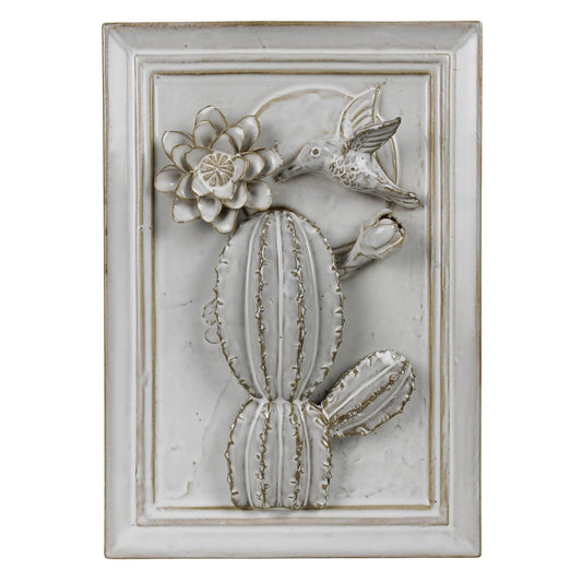 HomArt Wall Art, 8 x 1.5 x 11 inches, Milky White