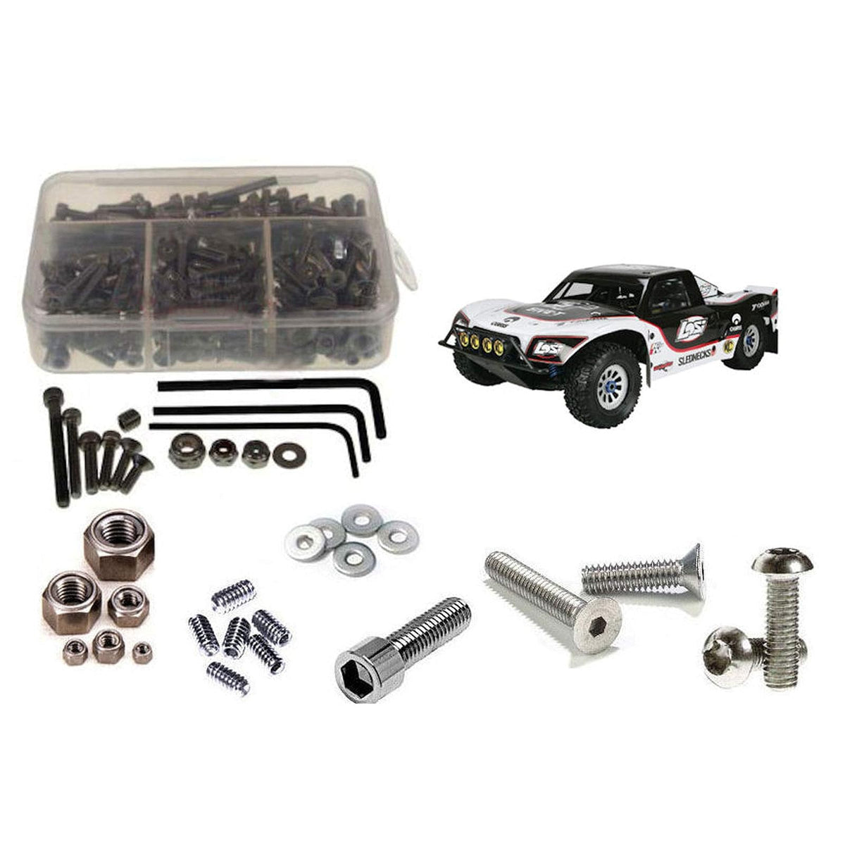 RC Screwz Screws, Small, Silver