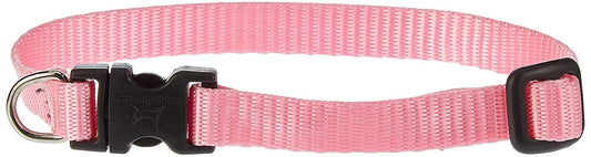 Lupine Pet Basics 1/2" Pink 10-16" Adjustable Collar for Small Dogs